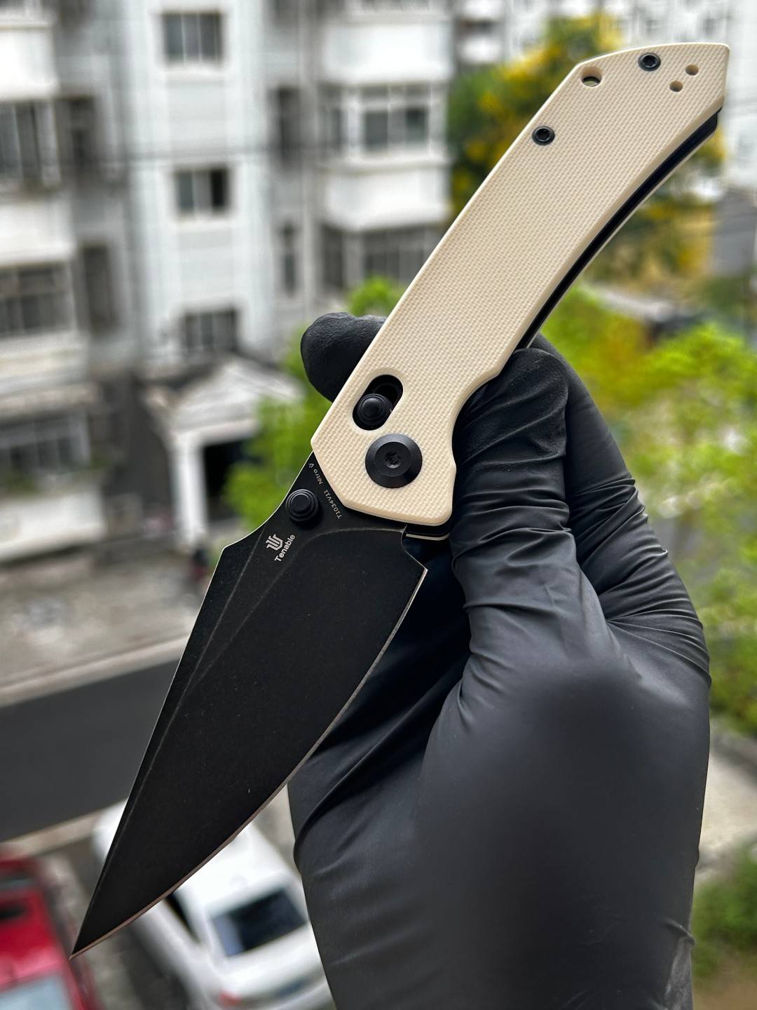 Tenable Fenrir Nitro-V钢 G10手柄 T1034V11 象牙白 400