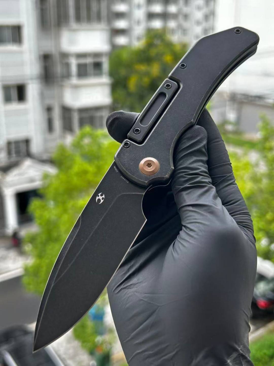 KANSEPT Hazard CPM S35VN钢 钛手柄 K1104H3 黑色 1180