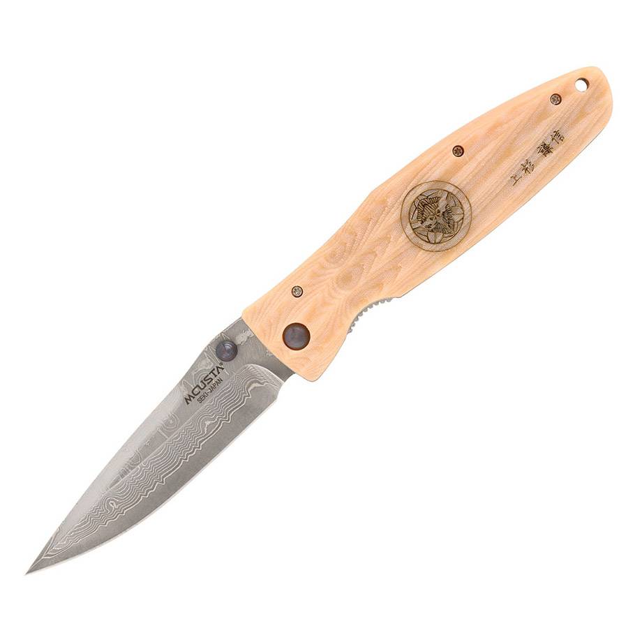 Mcusta MC-0185D Uesugi Kenshin 上杉謙信 VG10核芯大马士革钢 木柄 1280