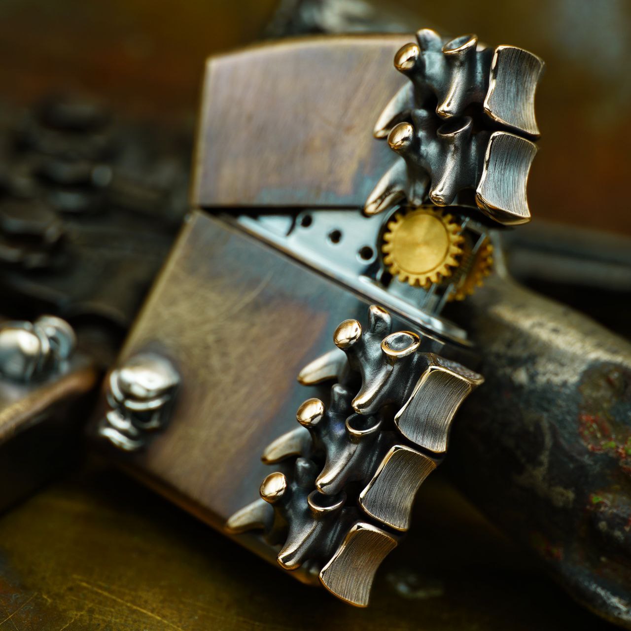 Cpprhd Custom Lighter 俄罗斯铜斑蛇定制脊骨打火机