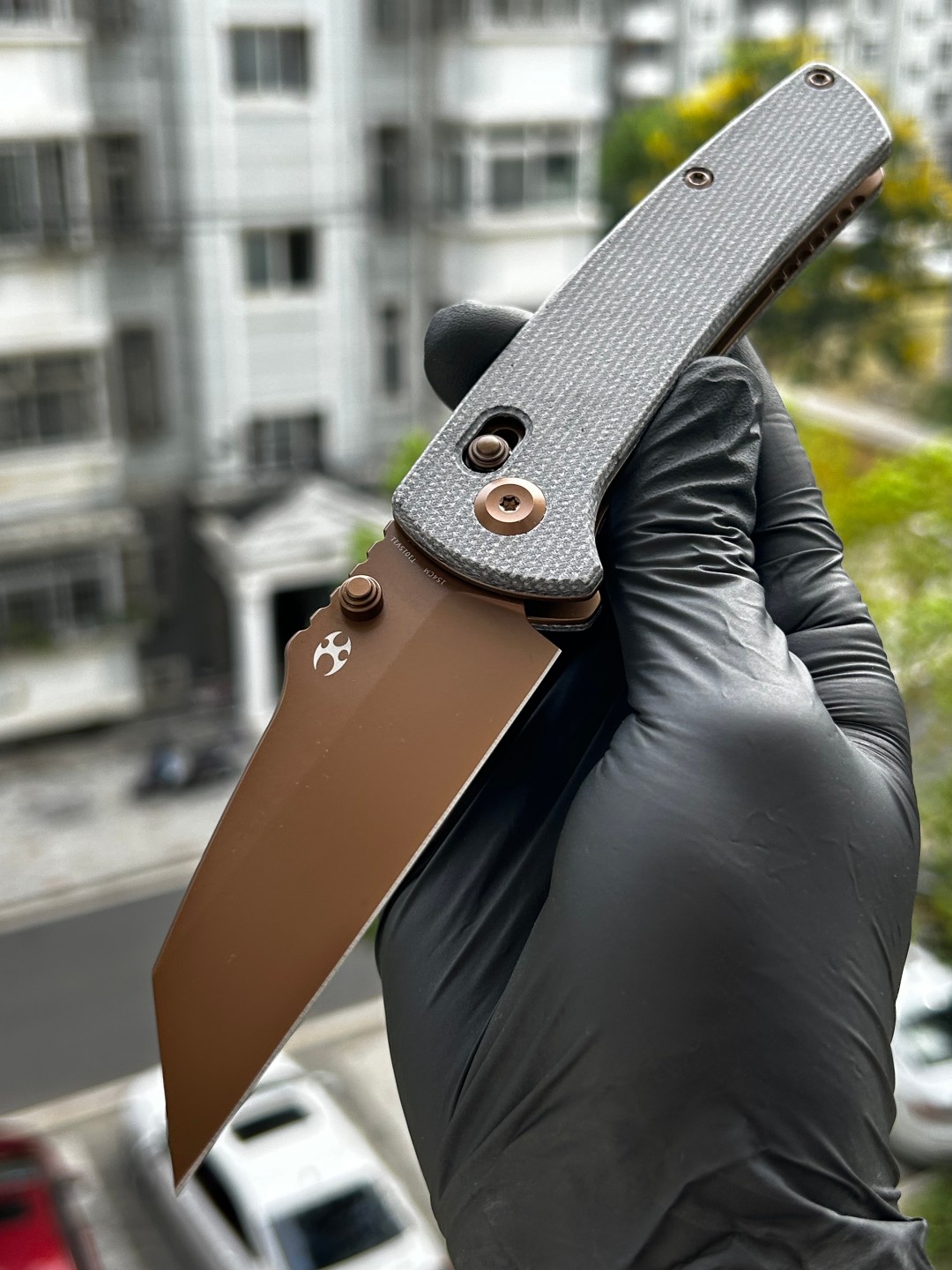 KANSEPT Main Street 154 CM钢 Micarta手柄 T1015V11 黑色 600