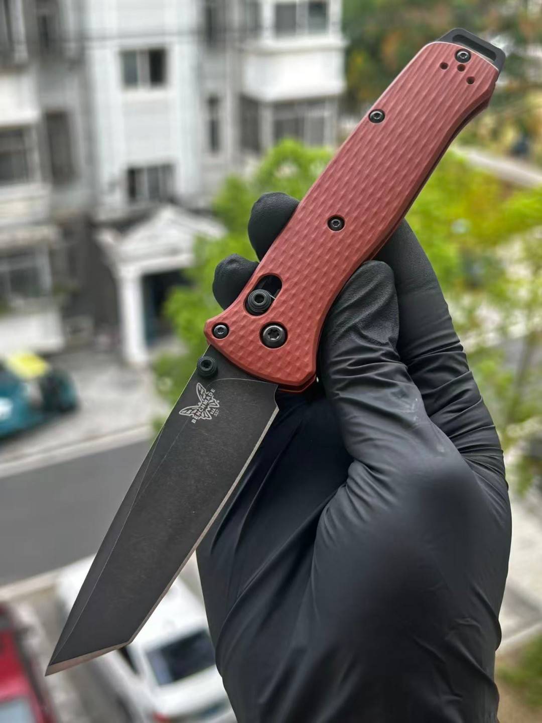 Benchmade Bailout CPM-MagnaCut钢 铝合金柄 537BK-07 红色 2899