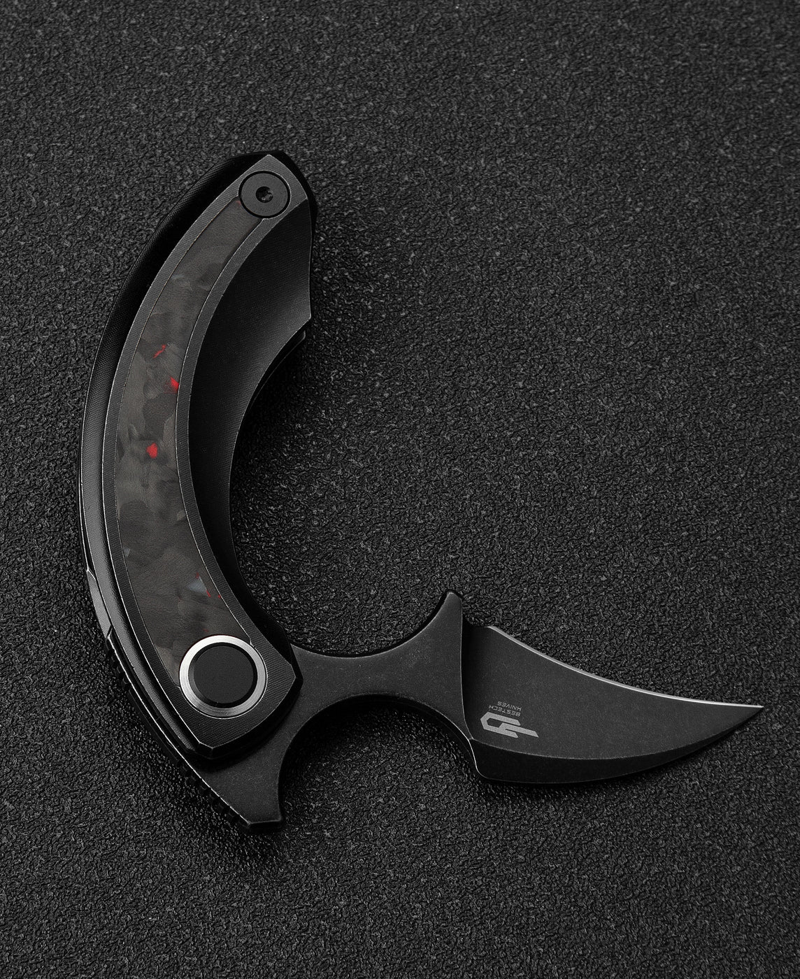 BESTECH STRELIT M390钢 钛+碳纤维手柄 BT2103F 黑色 1600