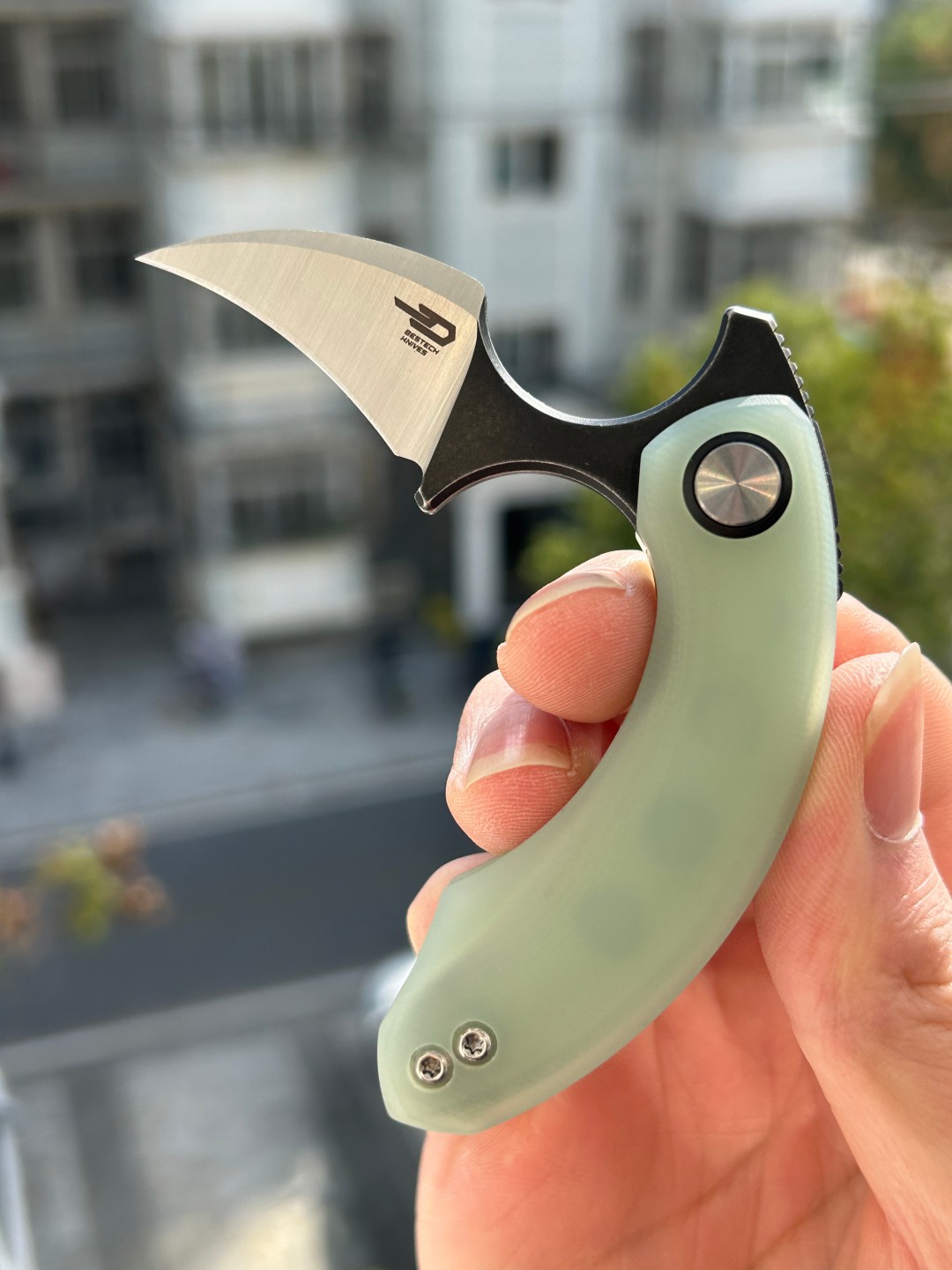 BESTECH STRELIT 14C28N钢 G10手柄 BG52B-2 翡翠色 480