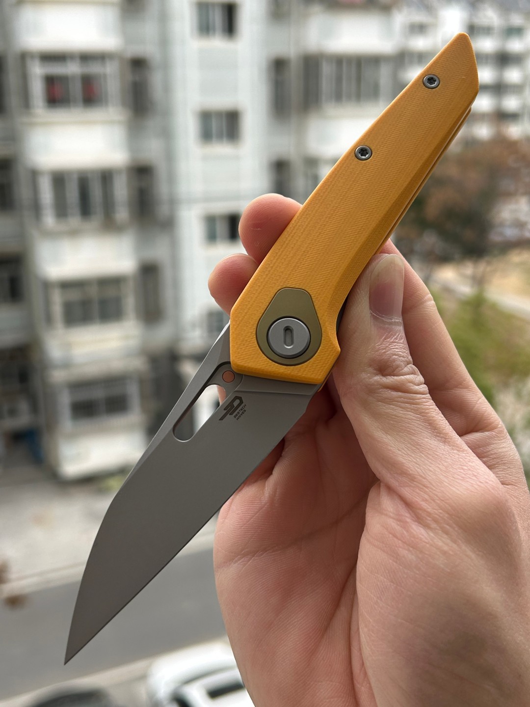 BESTECH VK-VOID MagnaCut钢 G10手柄 BG63A 黄色 1000