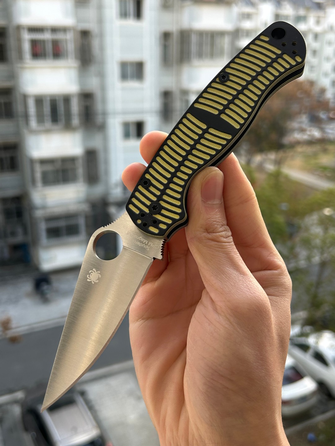 【寄售】Spyderco Paramilitary 2 CPM-MagnaCut钢 G10柄 Salt C81GBKYLMCP2 过手新 1380