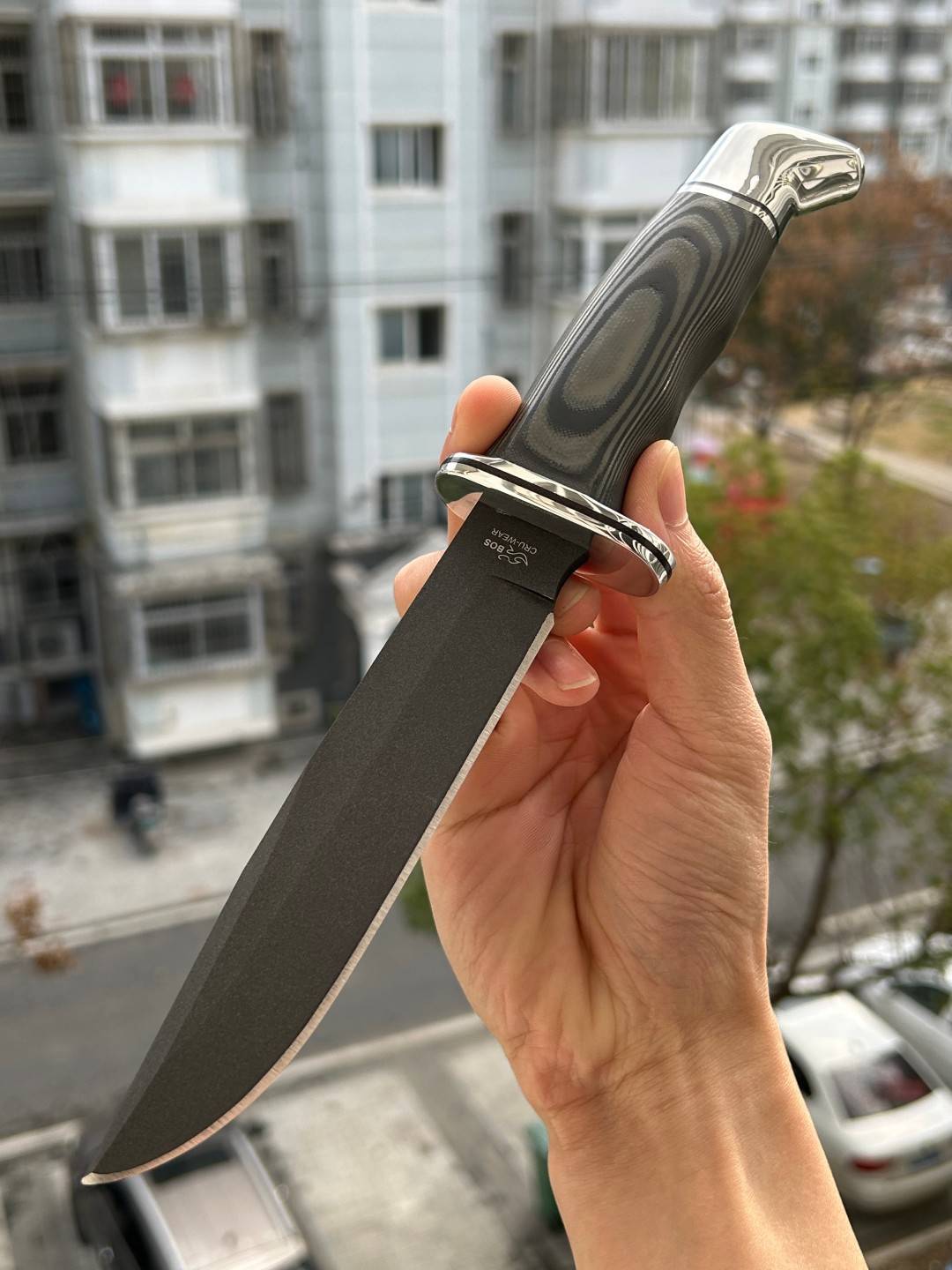 【寄售】Buck CR-WEAR钢 灰色G10和黑色橡胶柄 0119GYS-B 过手新 2200