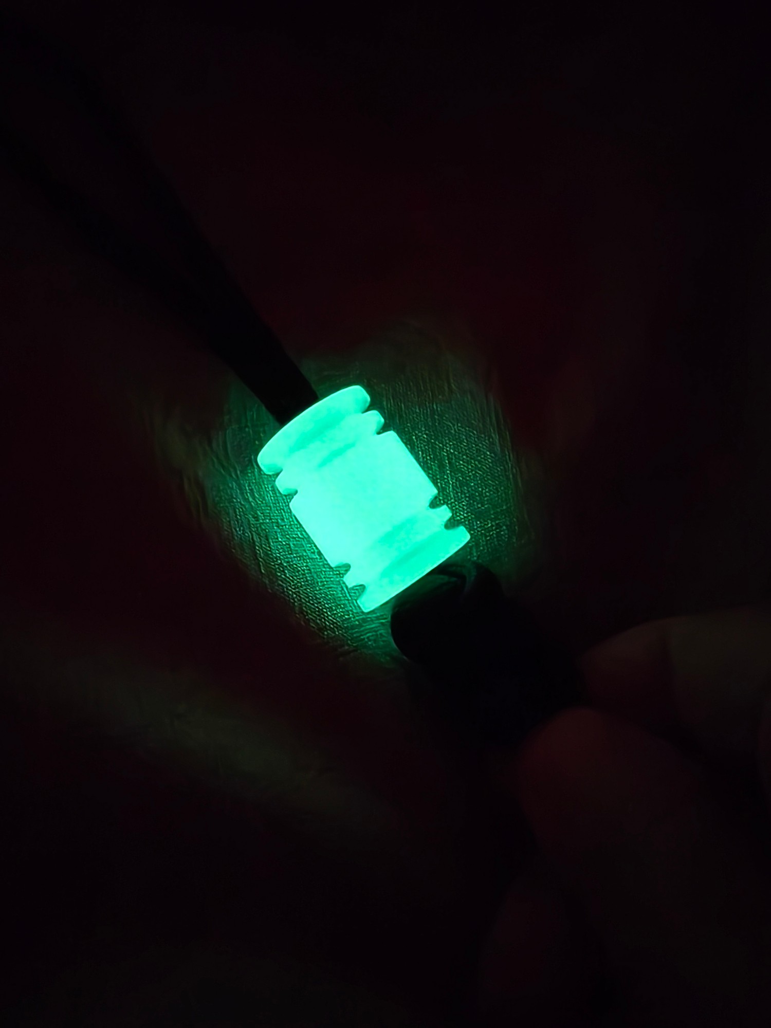 SSD工作室 几何形树脂刀坠挂件 透明绿