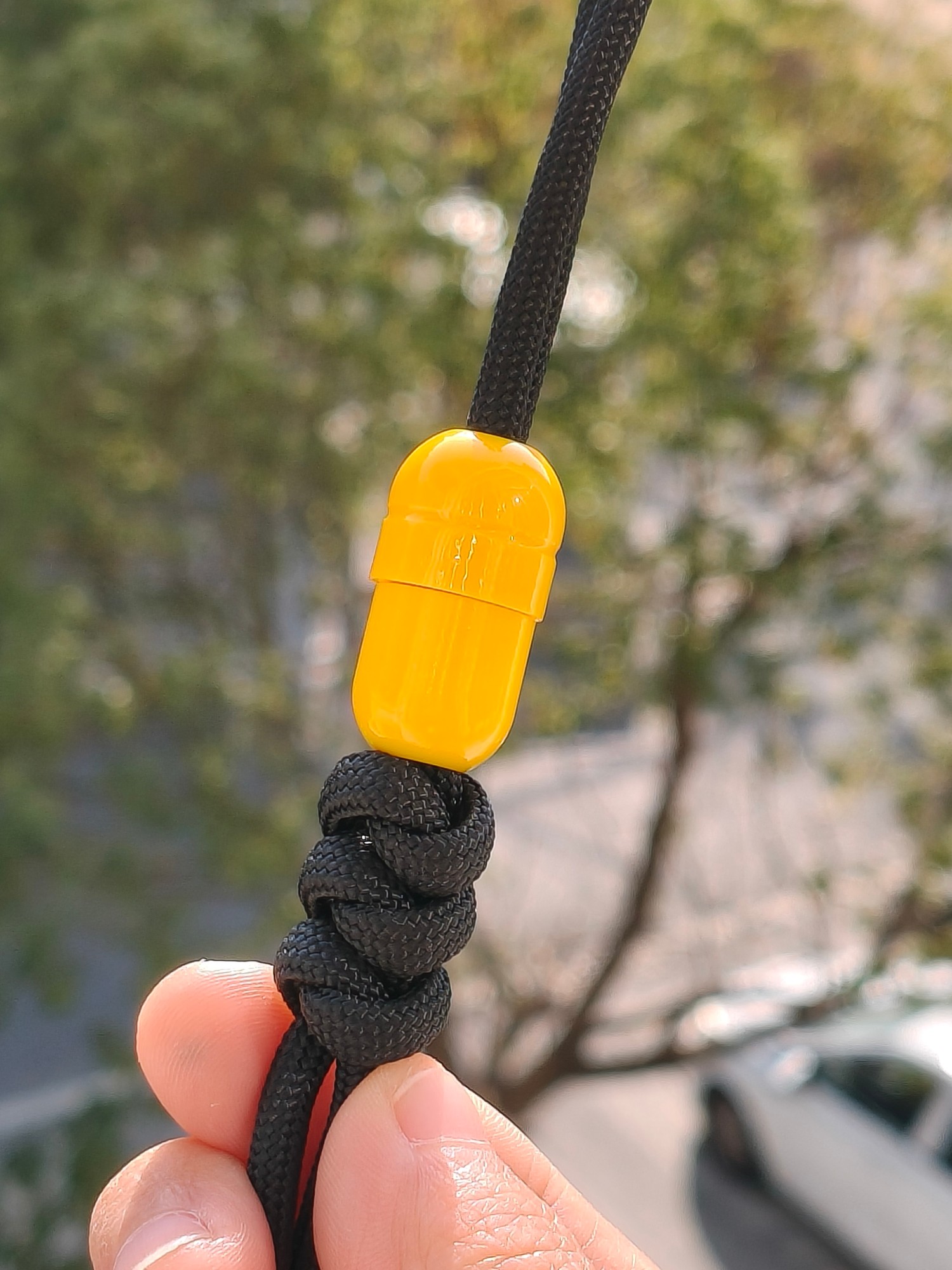 SSD工作室 胶囊树脂刀坠挂件 黄色