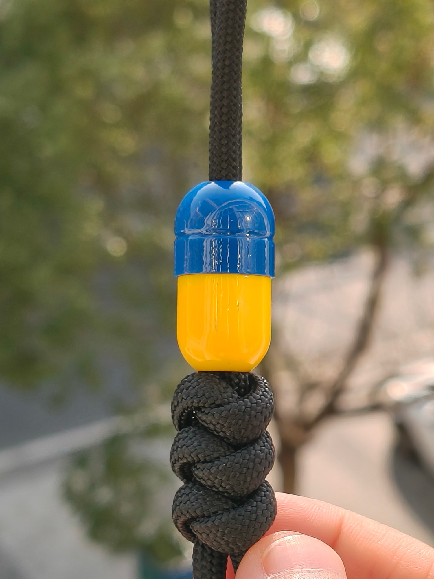 SSD工作室 胶囊树脂刀坠挂件 蓝黄