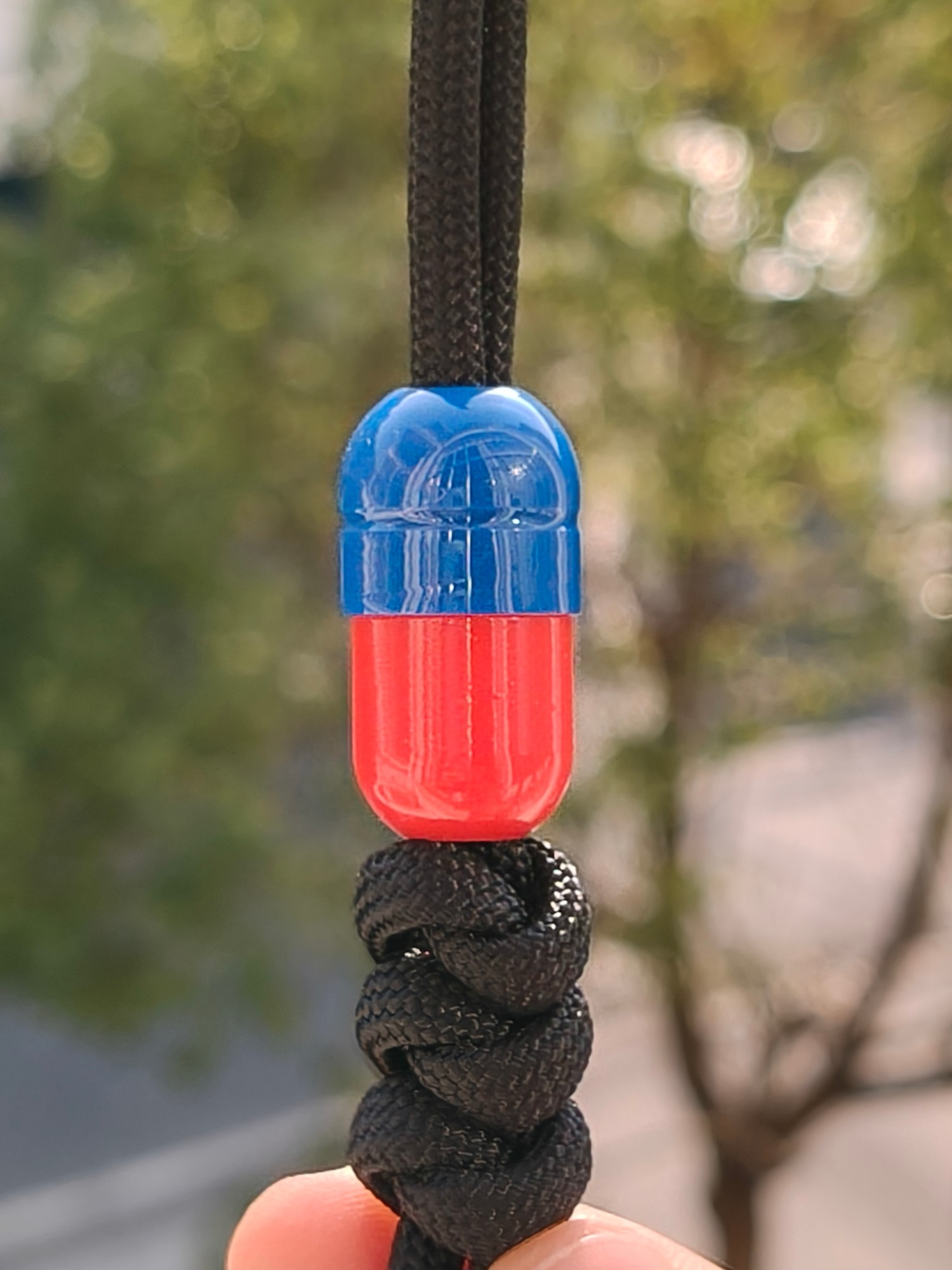 SSD工作室 胶囊树脂刀坠挂件 蓝红