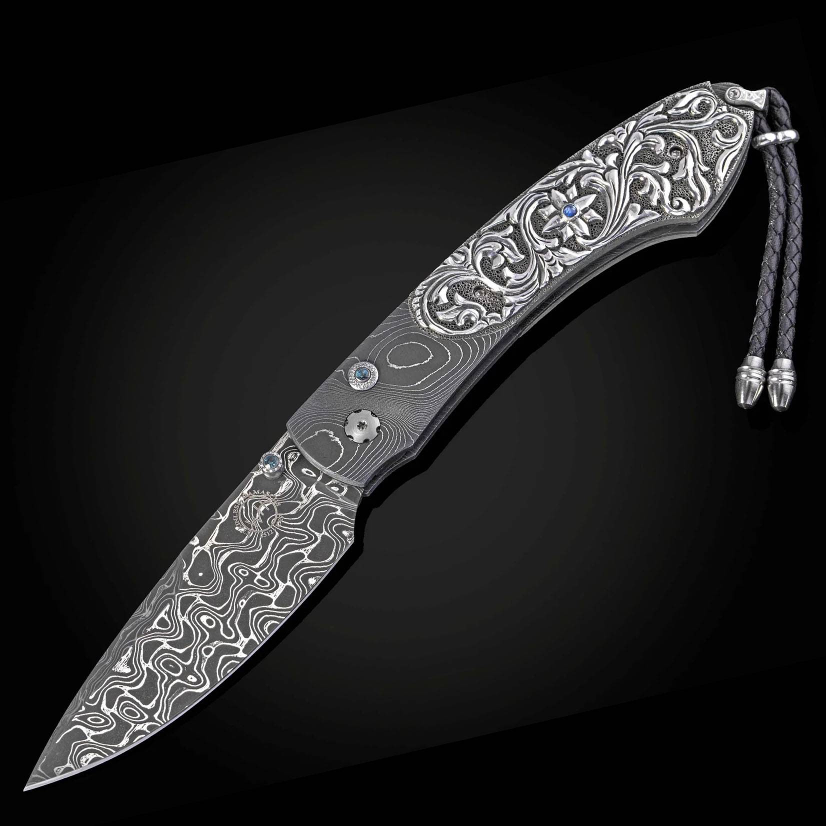 William Henry B12 BLUE SWIRL 威廉亨利折刀 22125