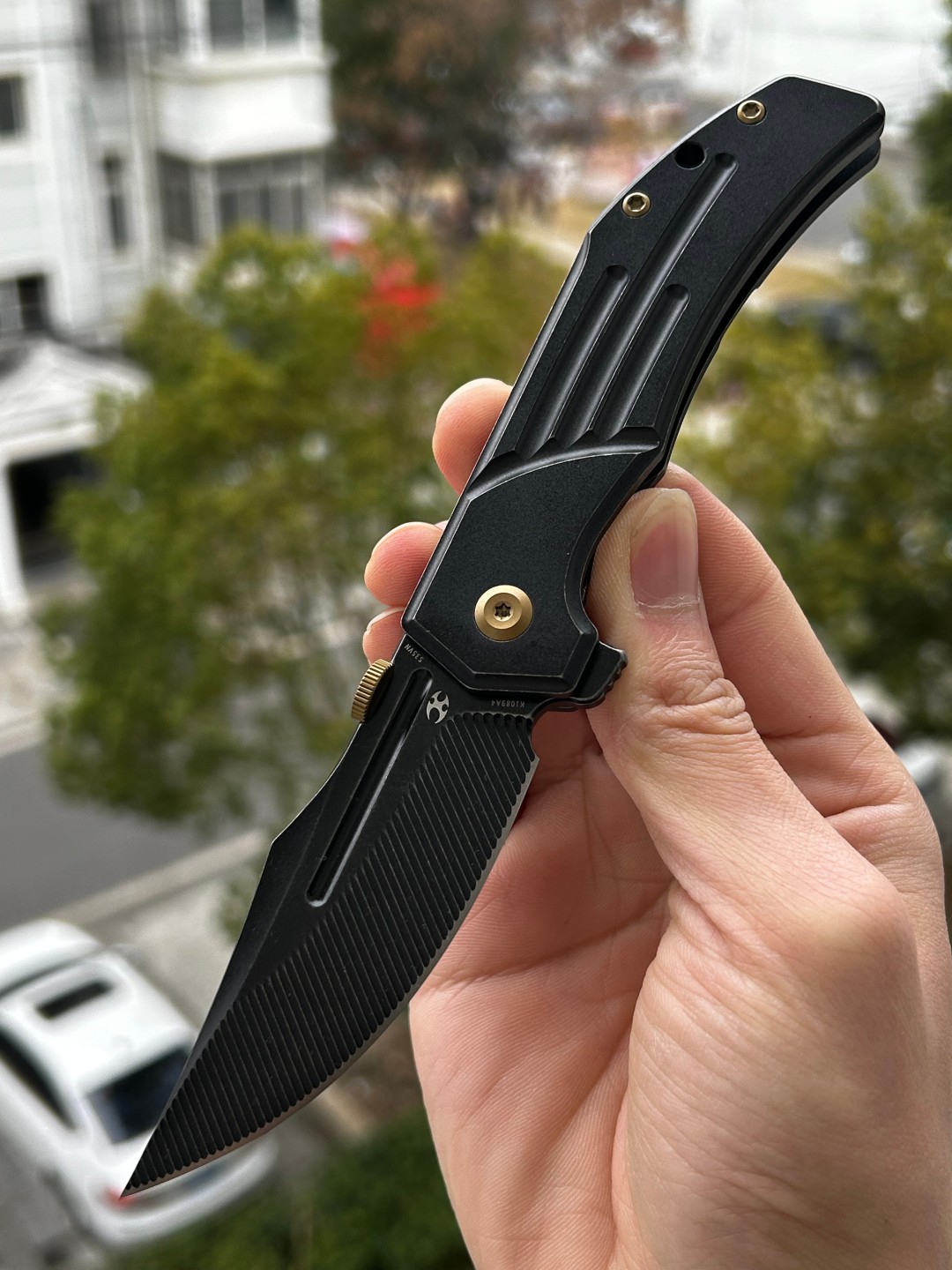 KANSEPT Orion CPM S35VN钢 钛合金手柄 K1089A4 黑色 1400