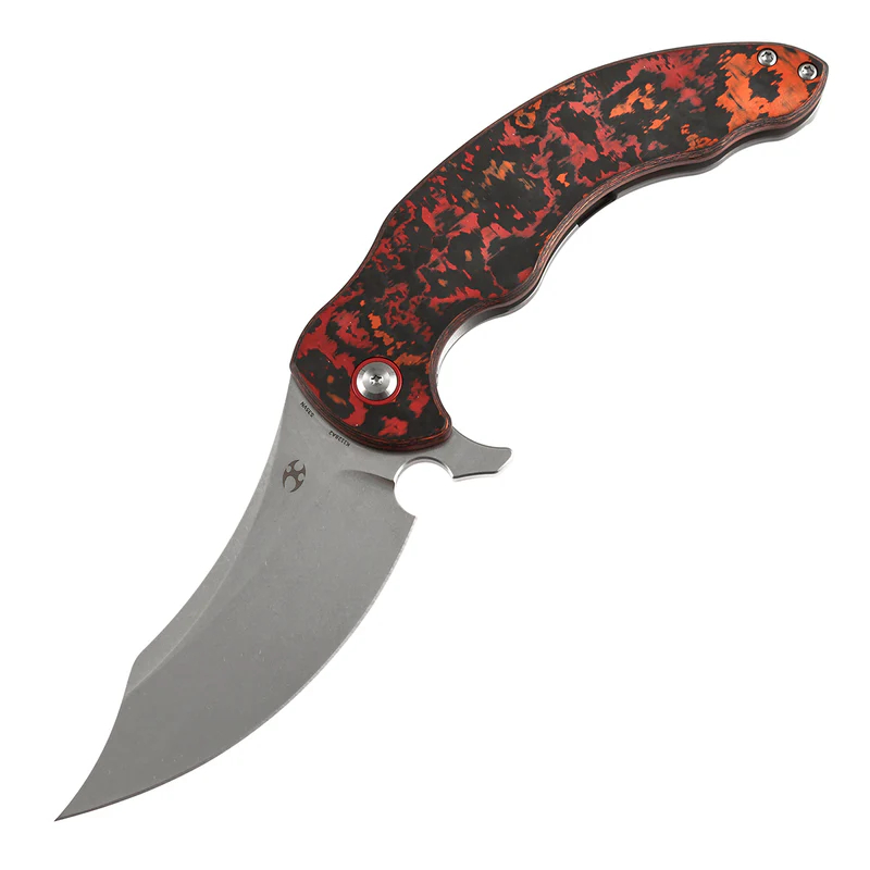 KANSEPT Gilgamesh CPM S35VN钢 碳纤维+钛手柄 K1128A2 红橙色 2200