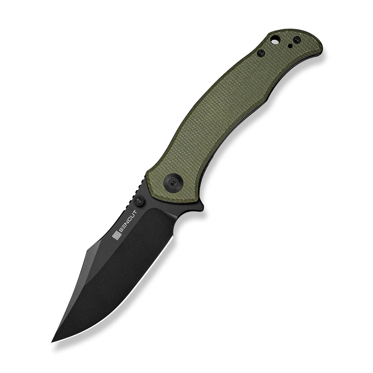 SENCUT Tauron D2钢 Micarta手柄 S25060-3 橄榄绿 360