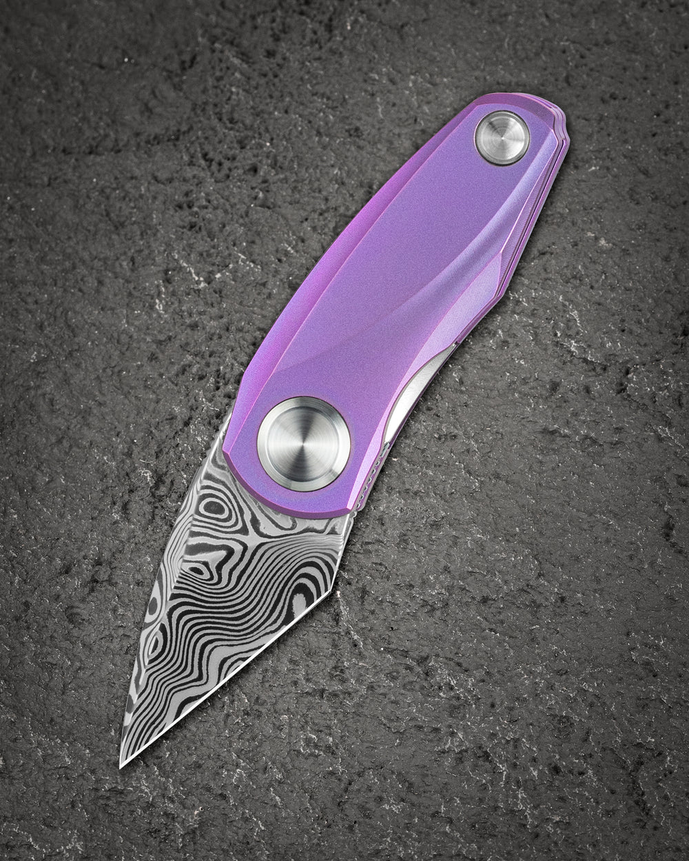 BESTECH TULIP Damasteel钢 钛合金手柄 BT1913H 紫色 1484