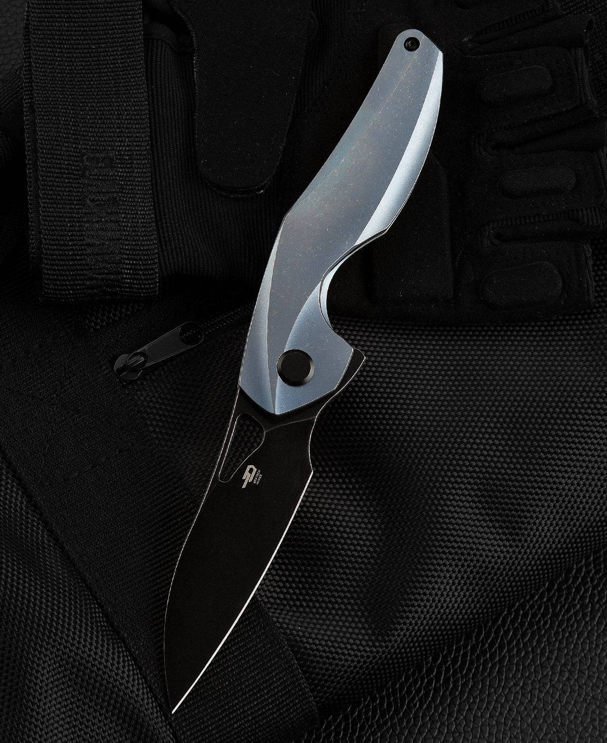 BESTECH THE RETICULAN S35VN钢 钛合金手柄 BT2003B 蓝色 1547