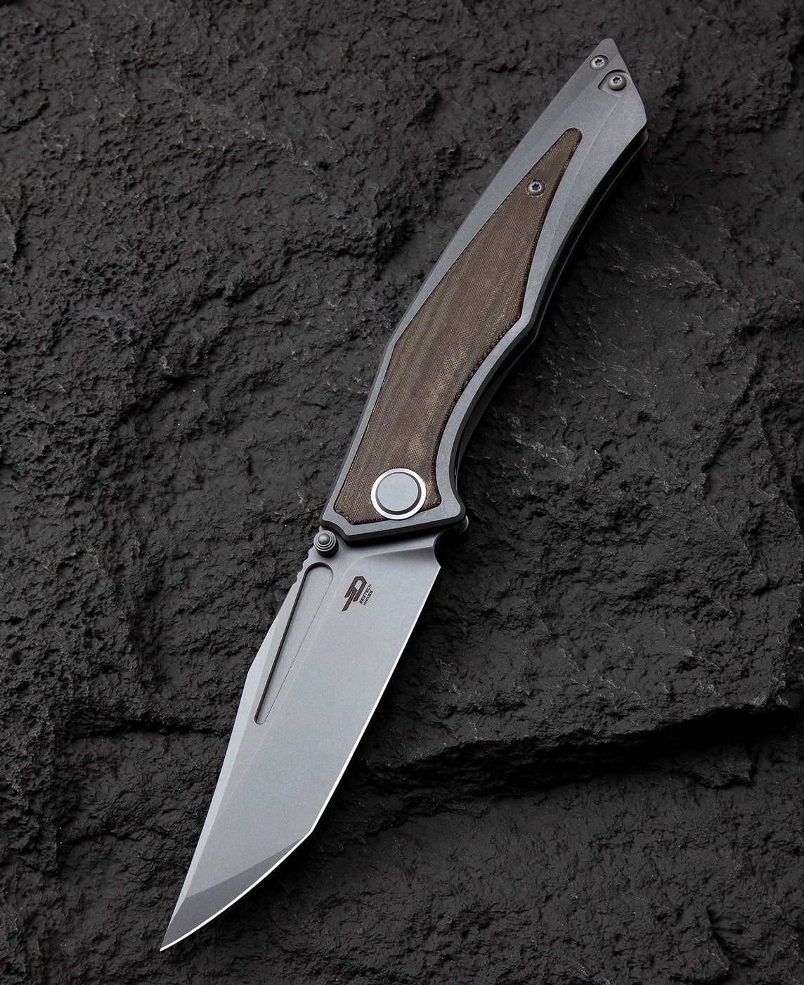 BESTECH TOGATTA M390钢 钛+Micarta镶嵌手柄 BT2102D 深灰色 2079