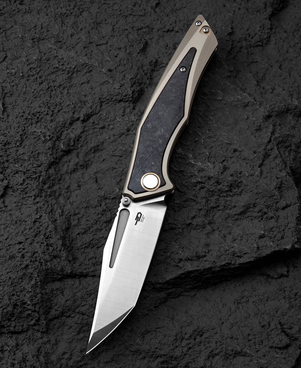 BESTECH TOGATTA M390钢 钛+碳纤维手柄 BT2102F 浅灰色 2079