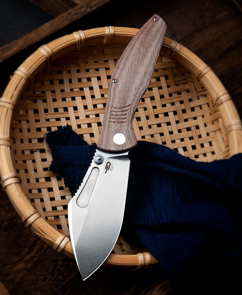 BESTECH LOCKNESS M390钢 Micarta+钛合金手柄 BT2205E 棕色 2198