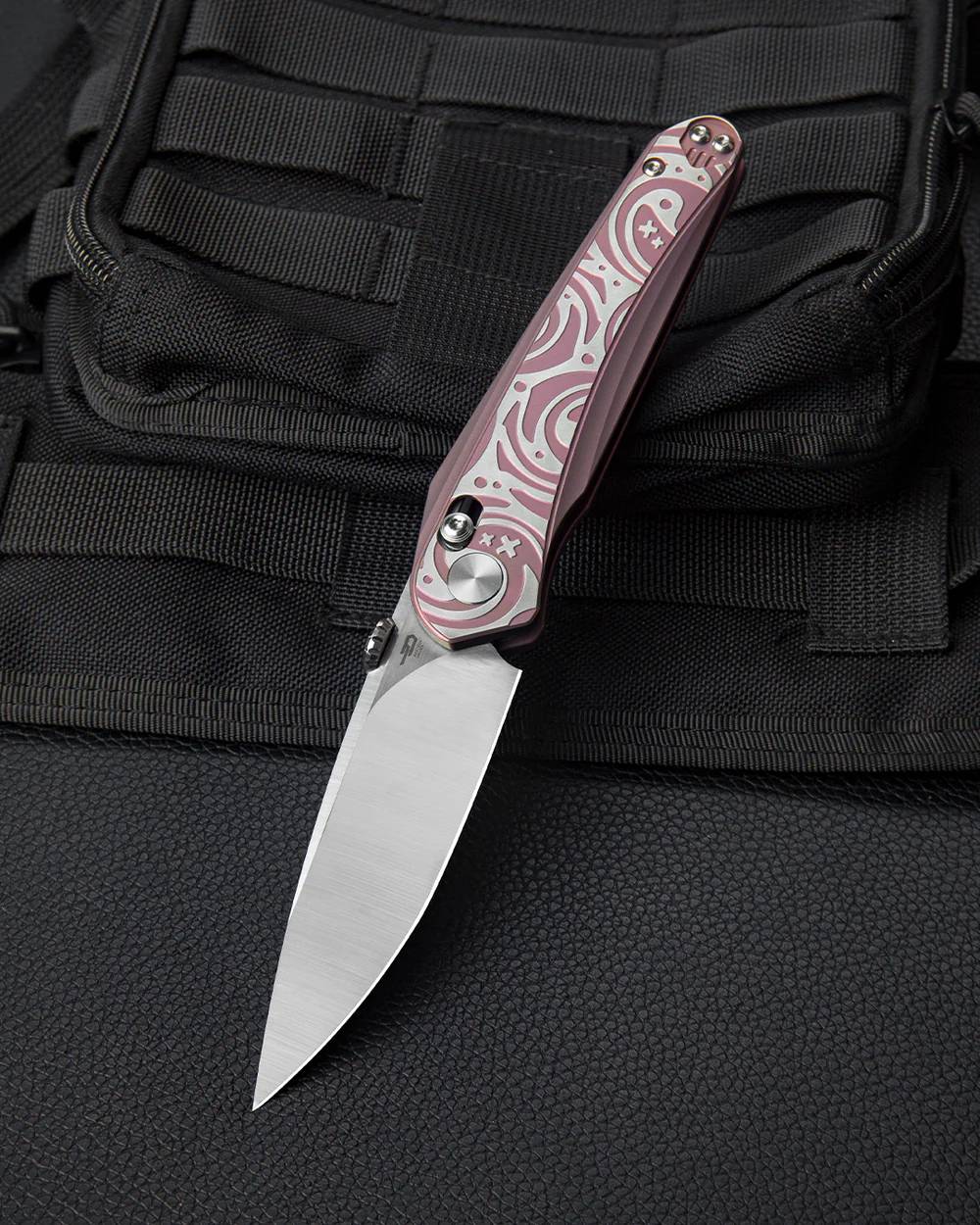 BESTECH MOTHUS M390钢 钛合金手柄 BT2206D 粉色 2079