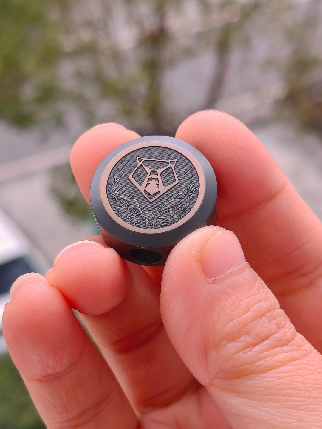 Shirogorov 俄罗斯熊头2025年钛合金刀坠 限量版