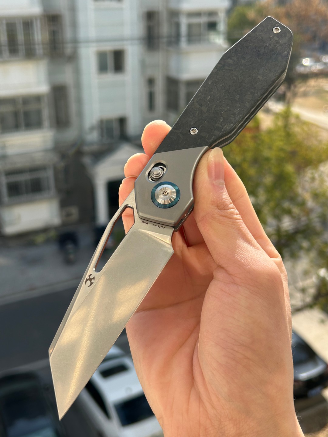 KANSEPT QTRO Elmax钢 钛合金+碳纤维手柄 K1118VA3 黑色 1600