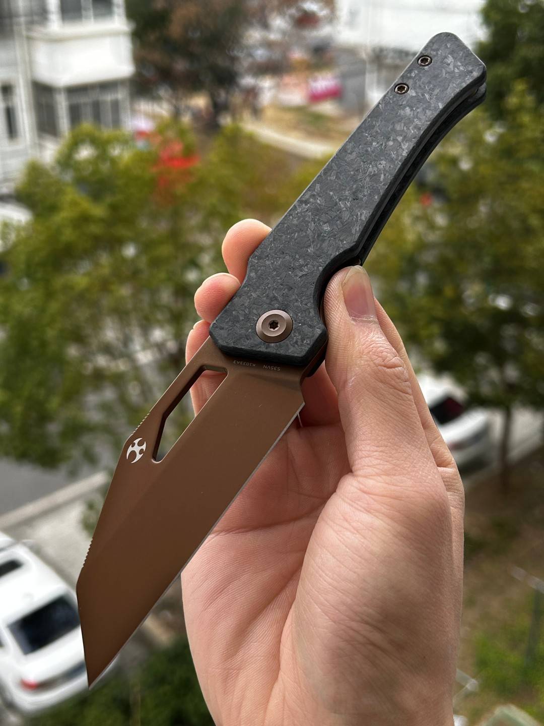 KANSEPT Egress CPM S35VN钢 碳纤维手柄 K1033A3 黑色 1100