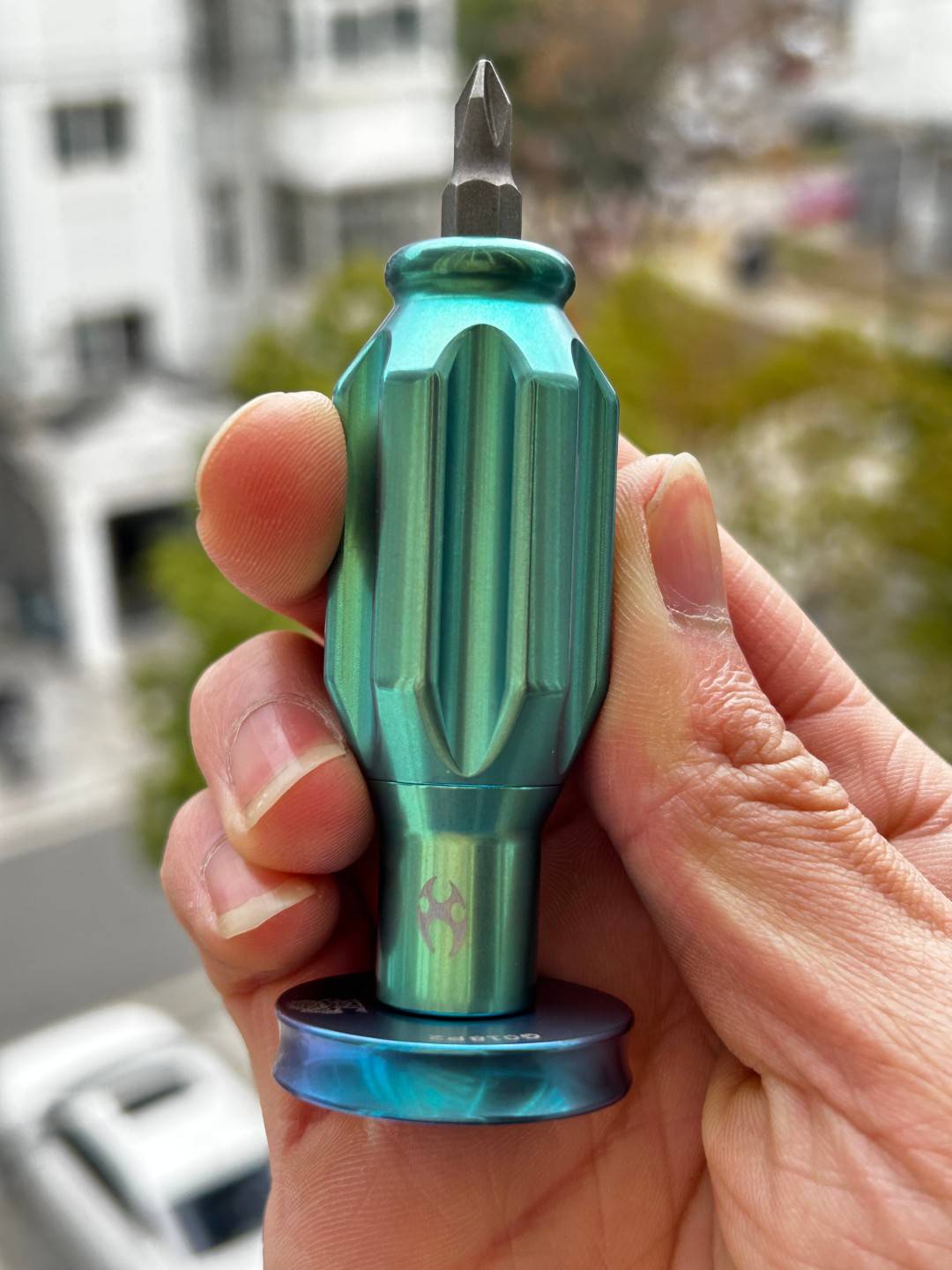 Kansept EDC Drive-R-Saurus 钛制钻头 G018P2 绿色+蓝色 512