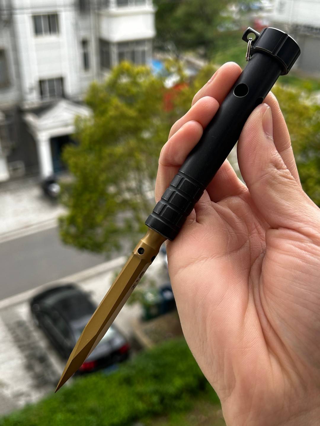 Kansept EDC Stiletto 5Cr13钢 钛手柄 钛黑色 G005A8 420