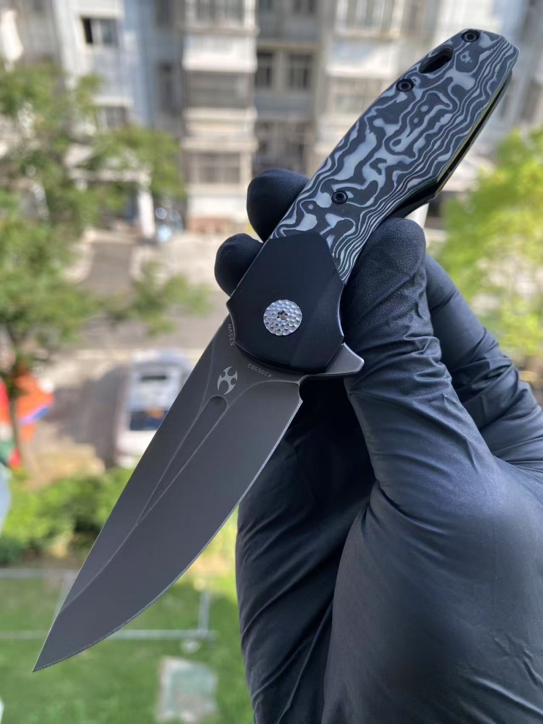 【特惠】Kansept Cassowary S35VN钢 碳纤维柄 K2065B2 云纹 1260 特惠699