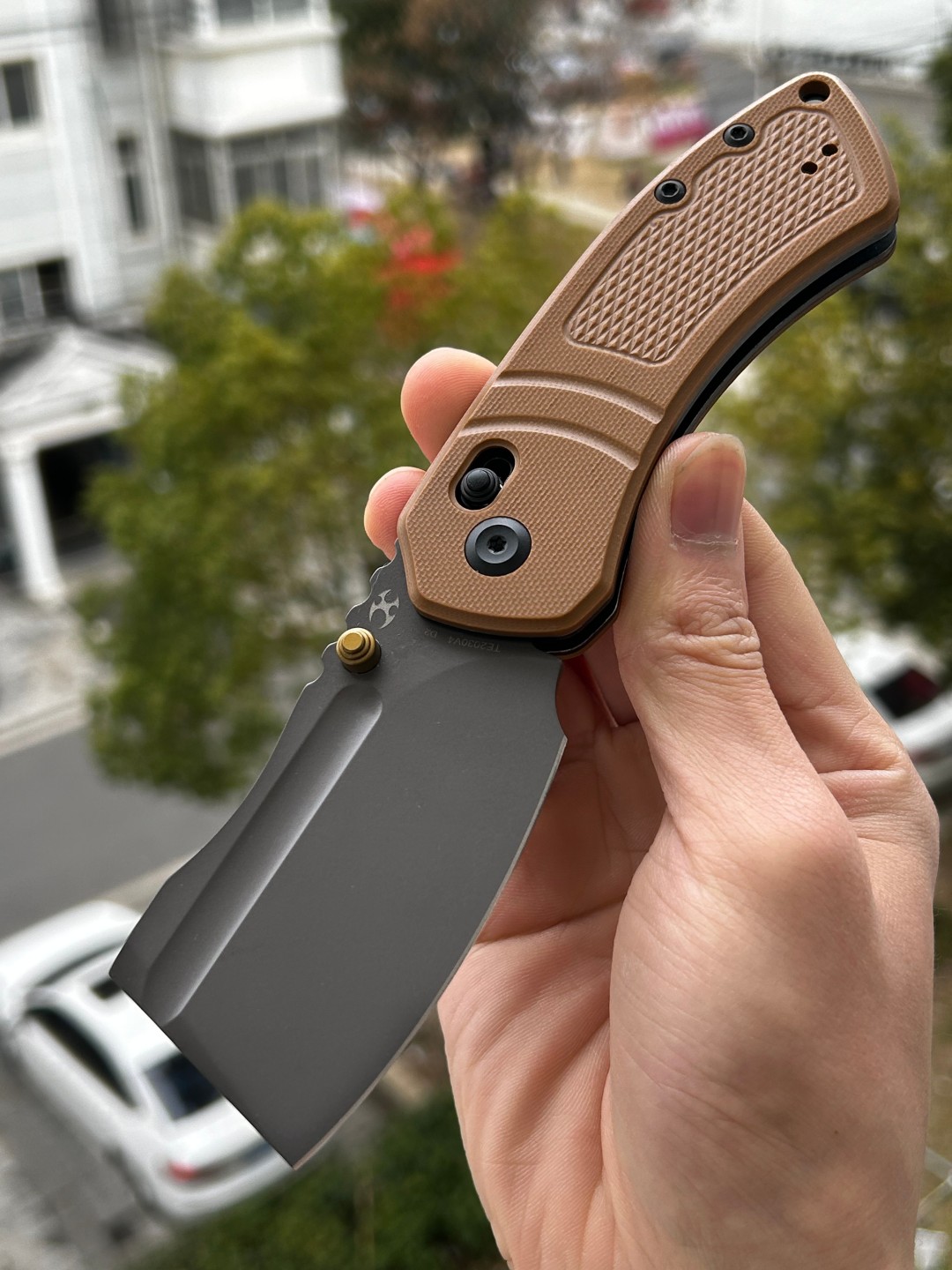 Kansept Korvid V  D2钢 G10手柄 TE2030V4 灰褐色 419