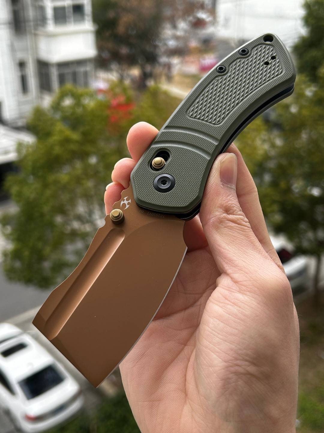 Kansept Korvid V  D2钢 G10手柄 TE2030V2 橄榄绿色 419