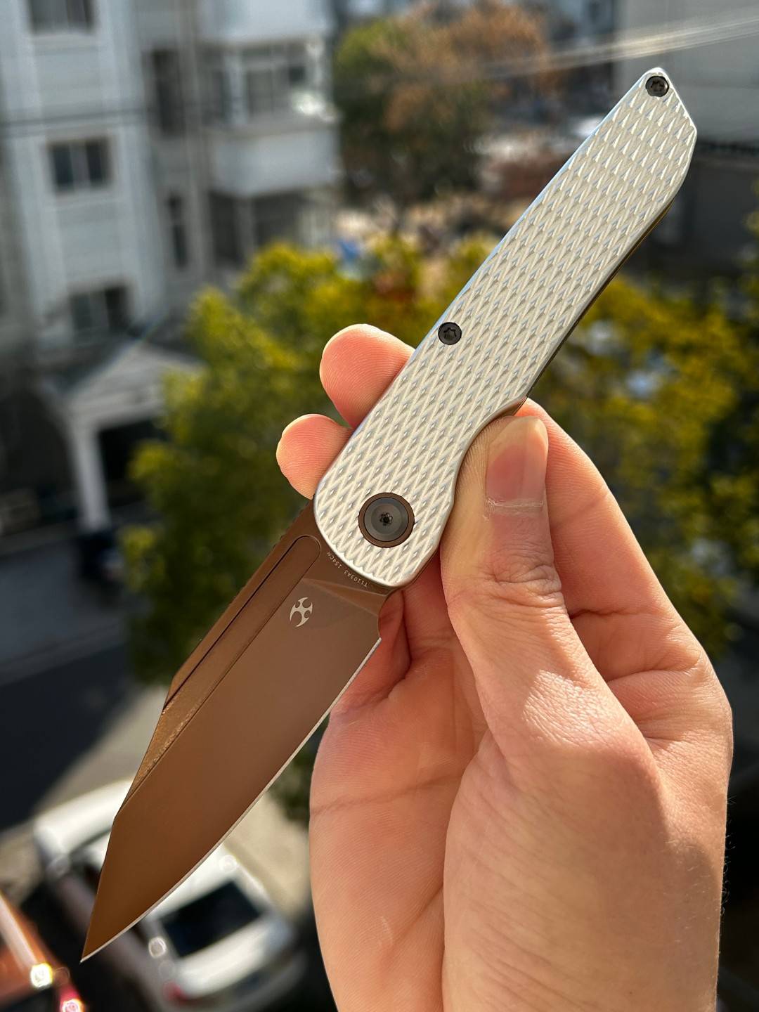 Kansept Nettle 154CM钢 铝制手柄 T1103A3 白色 699