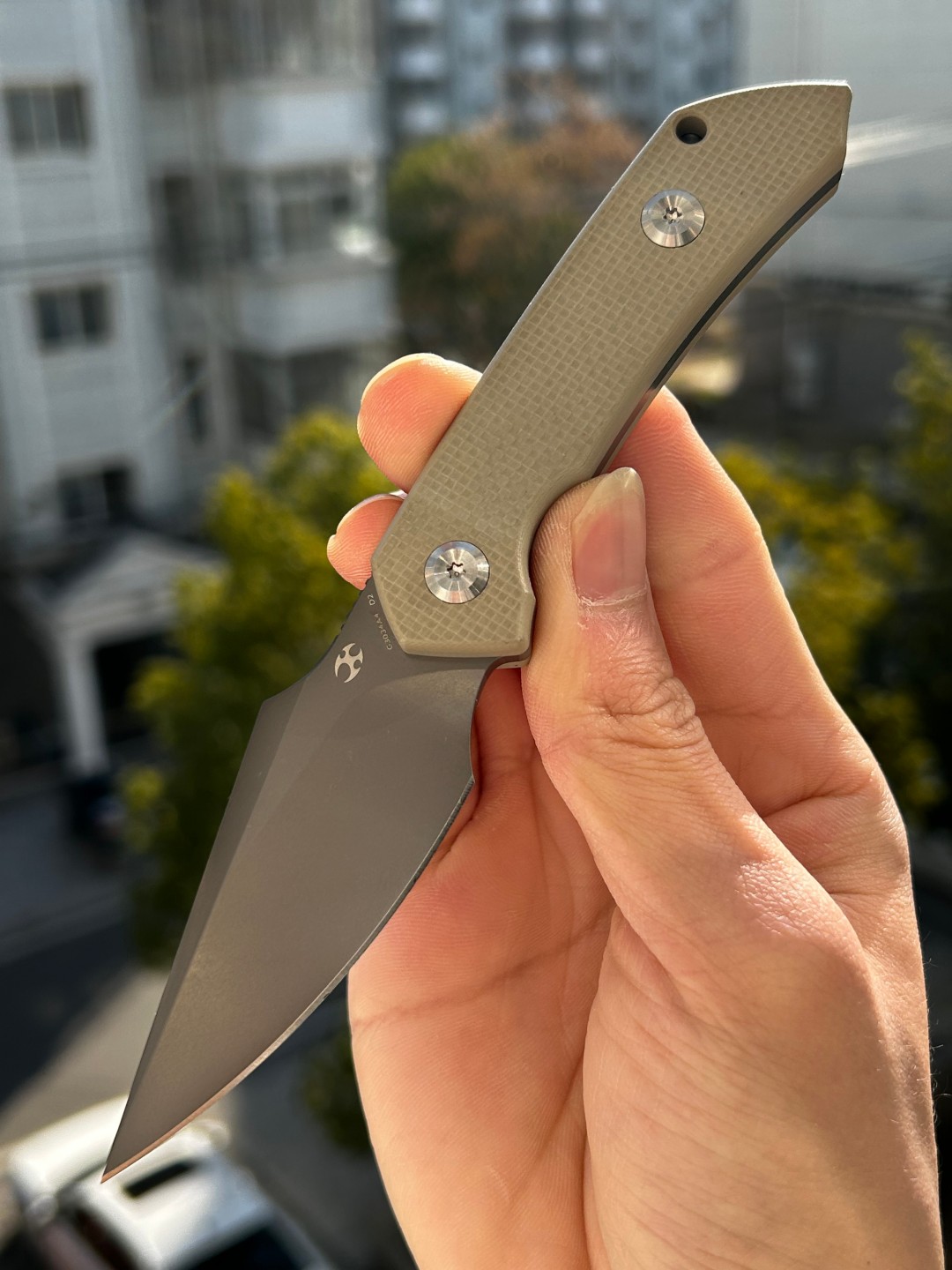 Kansept  Fenrir D2钢 G10手柄 G3034A4 轻沙色 342