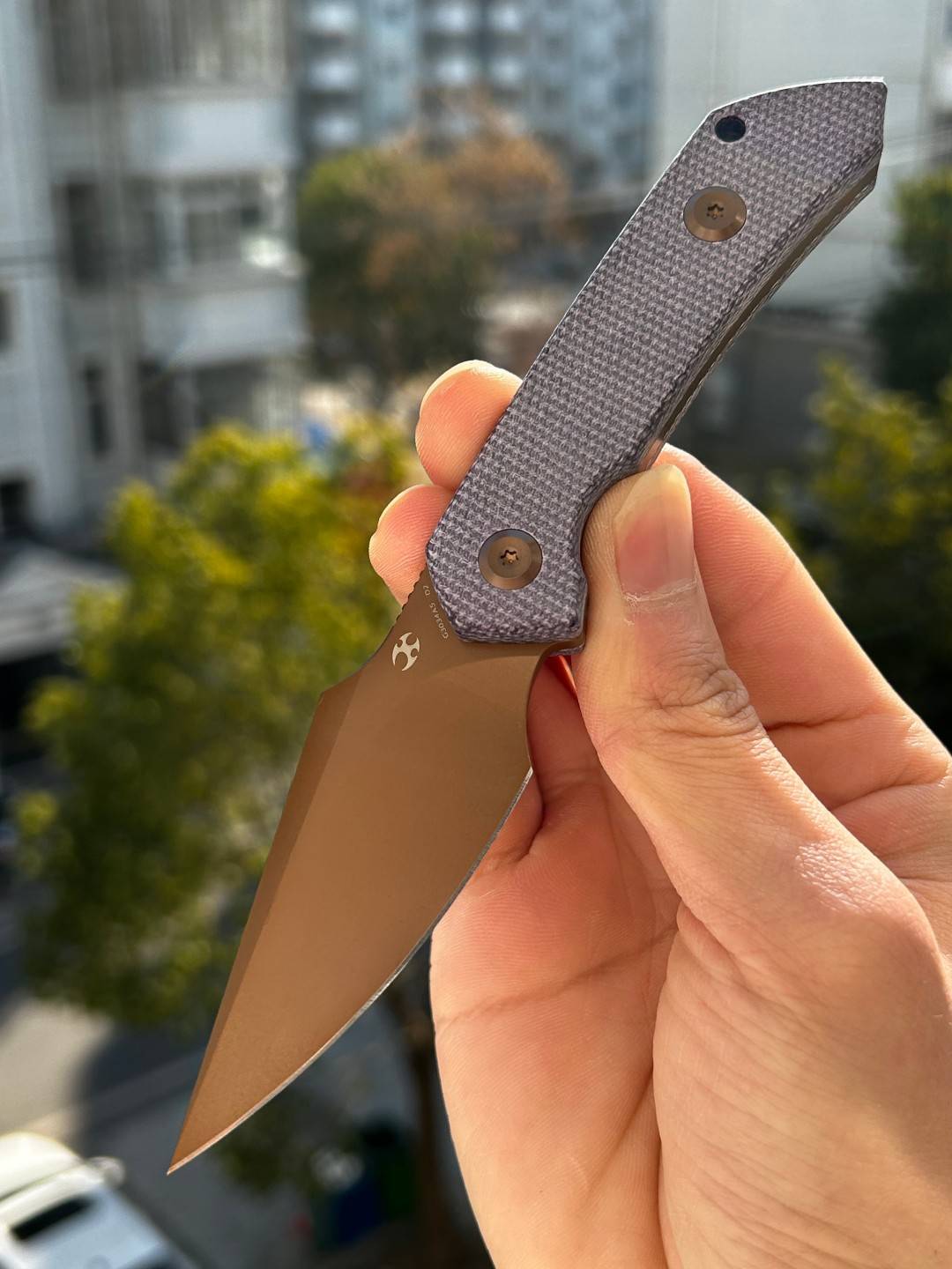 Kansept  Fenrir D2钢 Micarta手柄 G3034A5 紫色 342