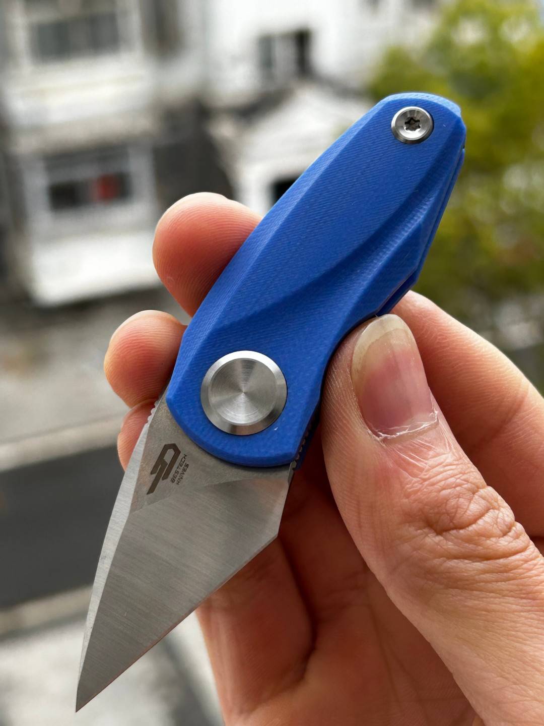 🔥 BESTECH TULIP 14C28N钢 G10柄 BG38D 蓝色 338