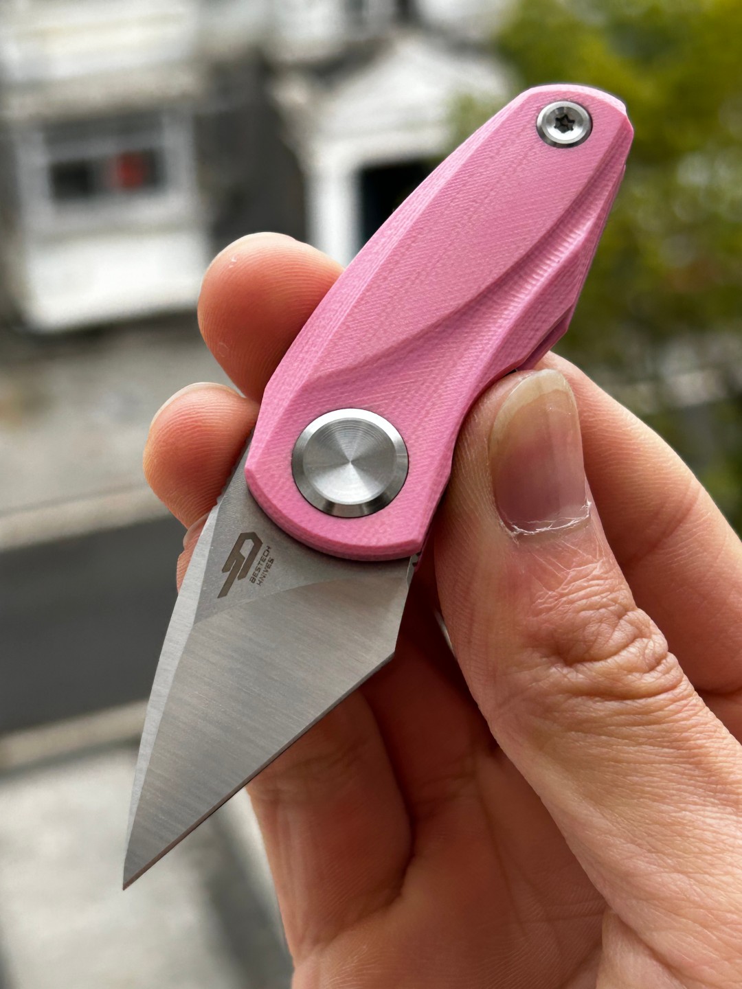 🔥 BESTECH TULIP 14C28N钢 G10柄 BG38E 粉色 338