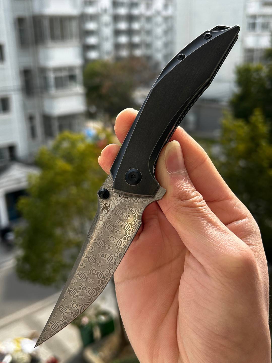 6【特惠】Kansept  K1056A5 Baku  大马士革钢 钛合金柄 原价1260 特惠530