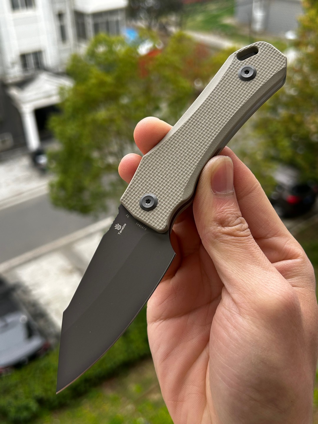 Tenable Loki D2钢 G10手柄 G1058A1 浅灰色 279