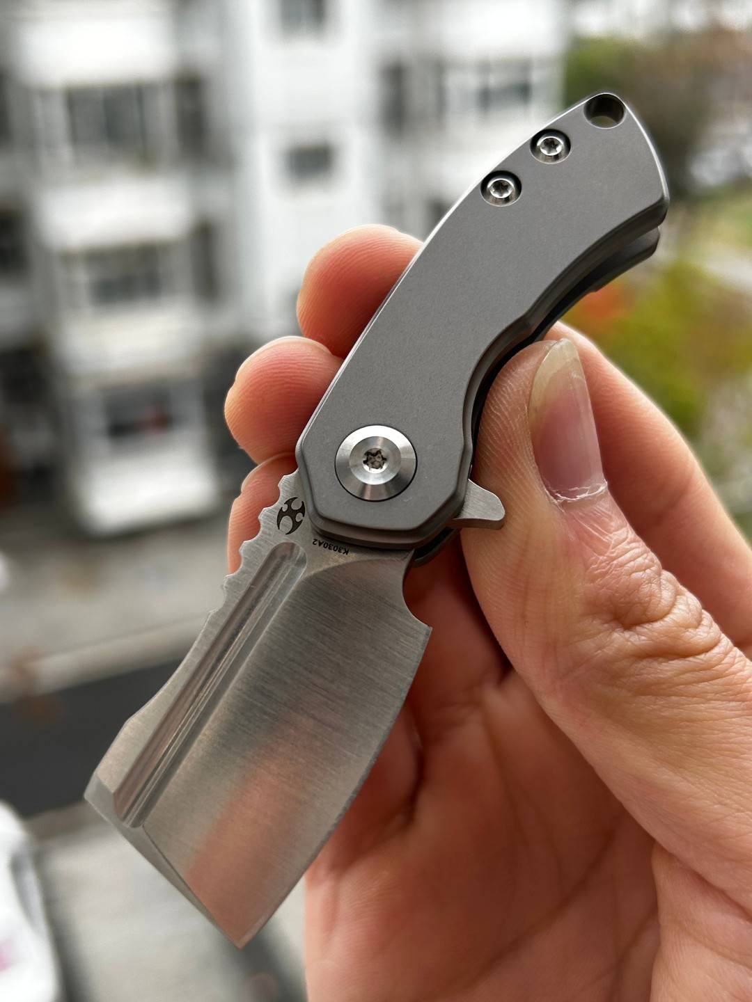 【售完】Kansept Knives Mini Korvid S35VN钢 钛合金柄 K3030A2 原色 376