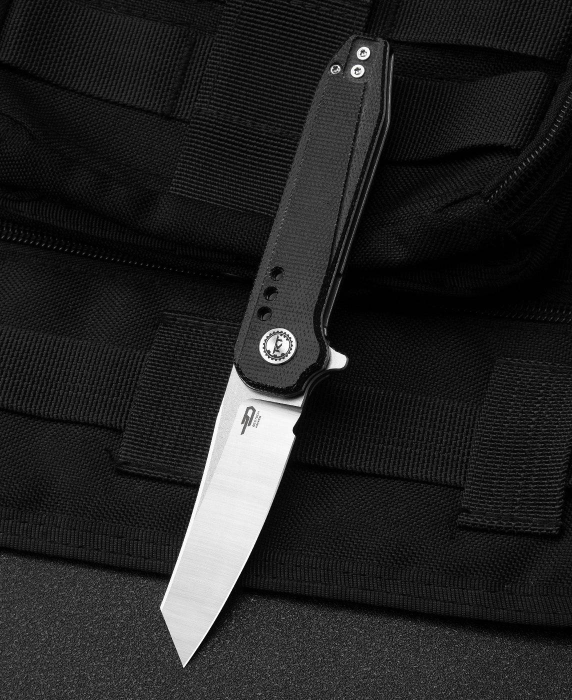 BESTECH SYNTAX 14C28N钢 Micarta手柄 BG40D 黑色 455