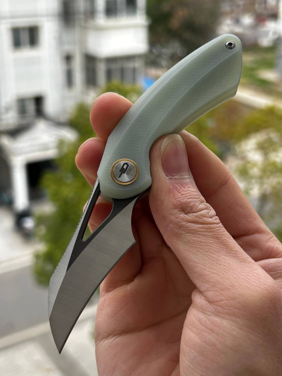 BESTECH BIHAI 14C28N钢 G10手柄 BG53F 翡翠色 441