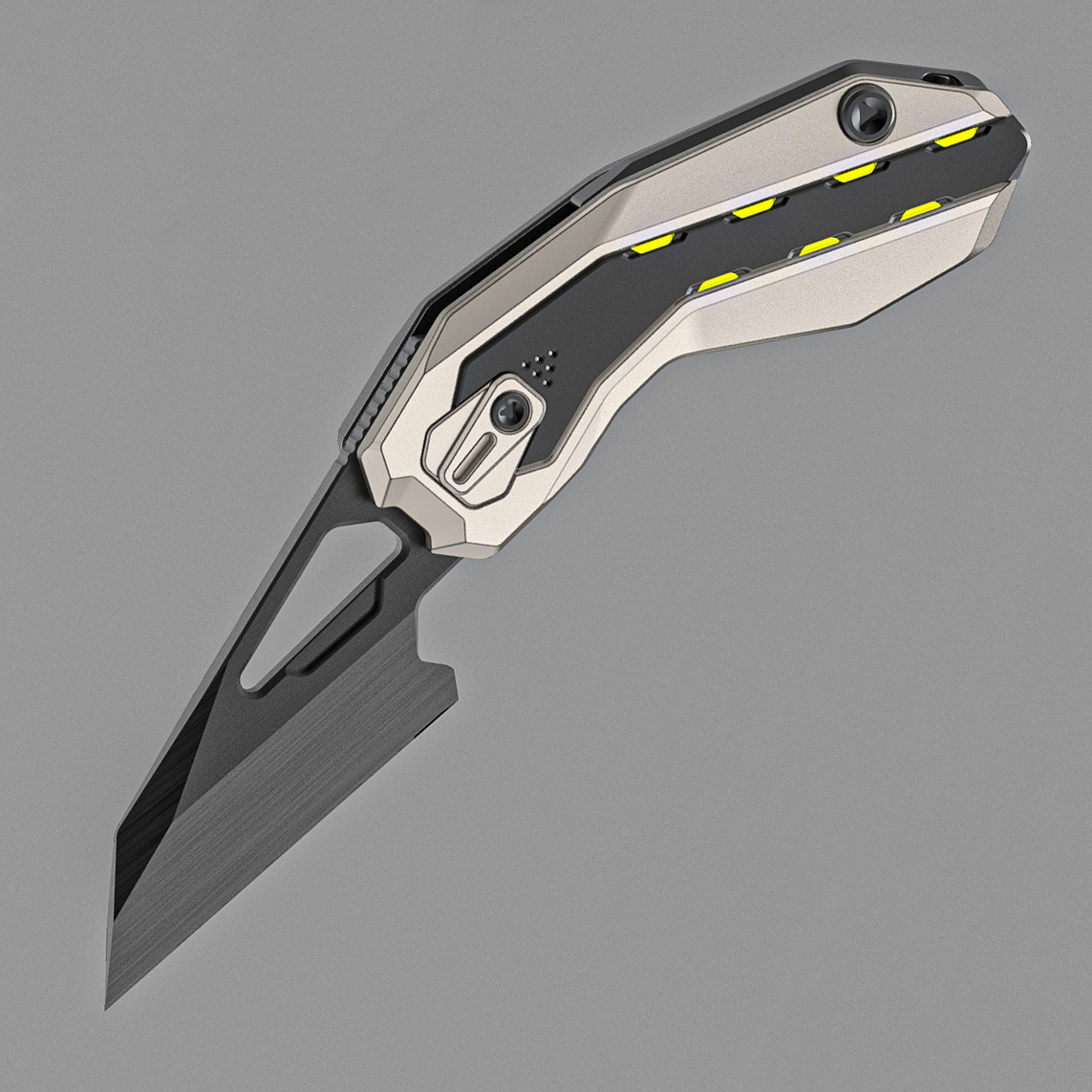 Sao Knife 将军 手工拉丝 M390钢 钛柄 SK2602B 黑色 1500