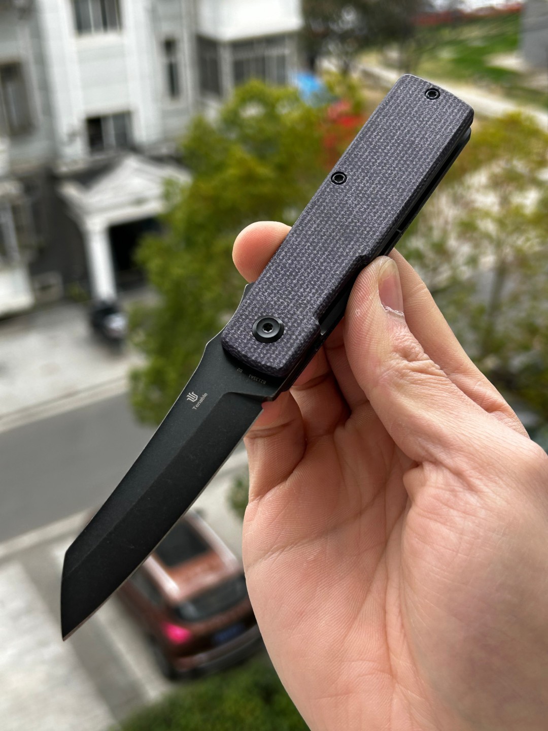 Tenable Higonokami D2钢 米卡塔手柄 B2135A1 紫色 398