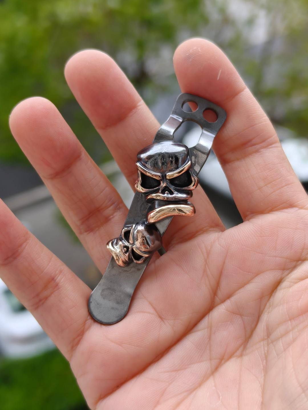 Cpprhd Flashlight Clip For Hanko, CWF, Laulima, Okluma 手电骷髅背夹 3860