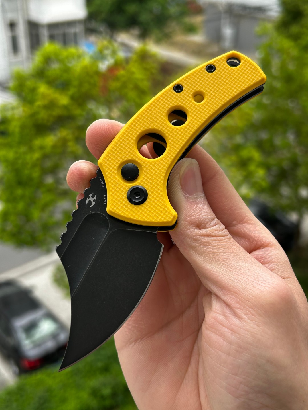 Kansept Wasp 154CM钢 G10手柄 T2144F4 黄色 531