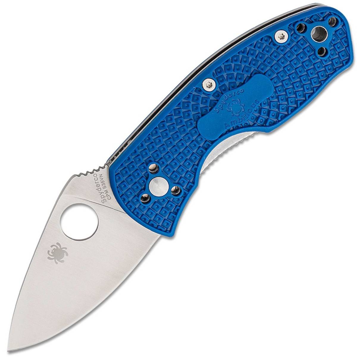 Spyderco Ambitious Lightweight S35VN钢 FRN手柄 C148PBL 蓝色 800