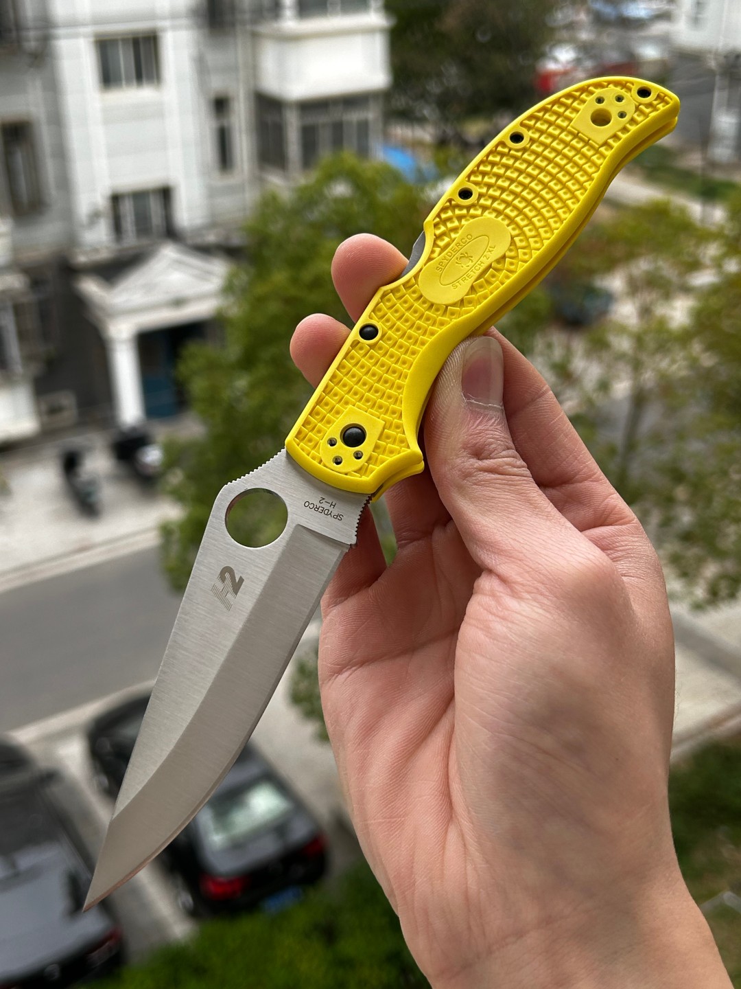 Spyderco  C258PYL    H-2钢  FRN手柄   黄色  1200