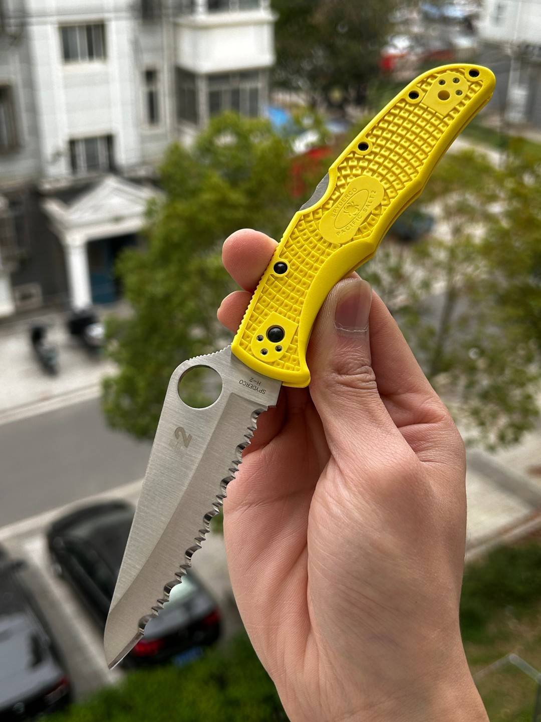 Spyderco C91SYL2 H2超耐腐蚀钢 FRN手柄 C91SYL2 黄色 1000